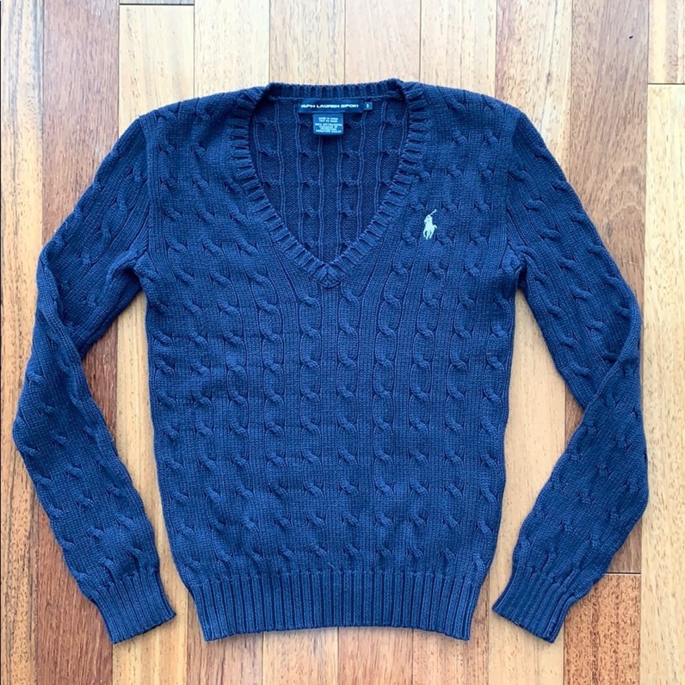 Ralph Lauren navy pullover sweater Size S